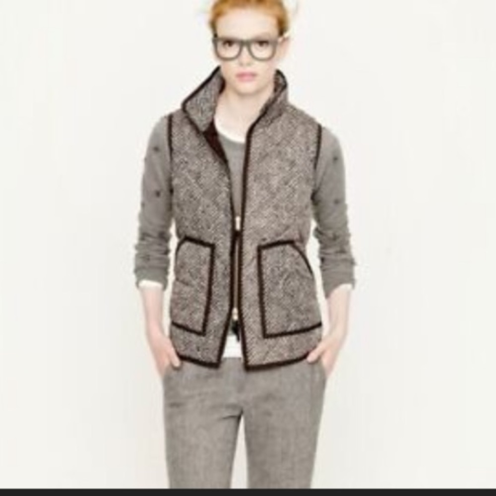 J Crew Herringbone vest. Ladies. Extra small. Good condition.